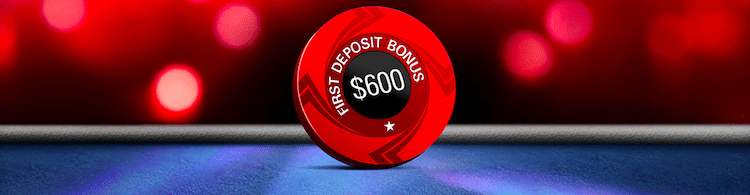 PokerStars最大$600の100%初回入金ボーナス