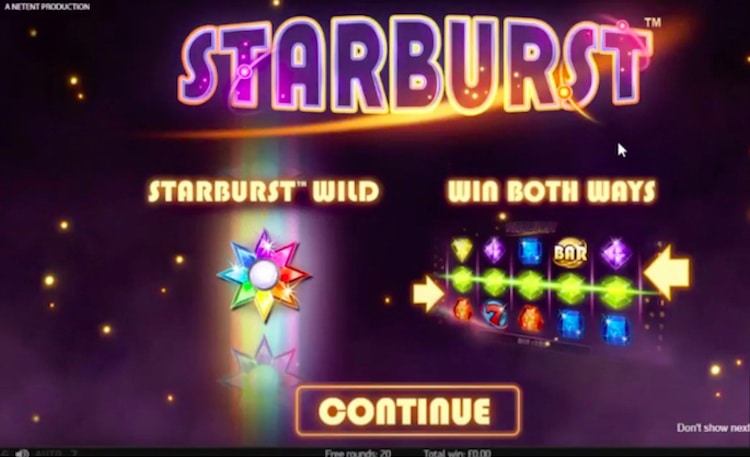 スターバースト-フリースピンお試し1