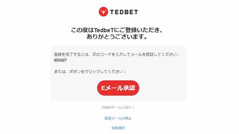 tedbet-登録方法5