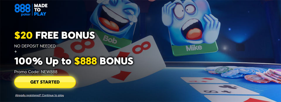 888poker 入金不要ボーナス